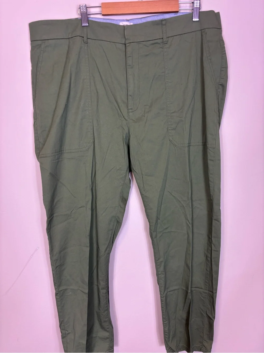 J. Crew Olive Green Slim Boyfriend Chinos Pants Women’s 18